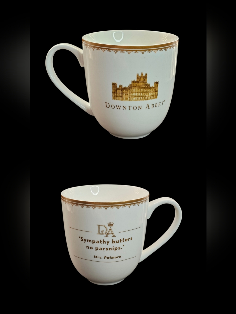 Downton Abbey Mrs. Patmore Mug Cup "Sympathy Butters No Parsnips" World Market